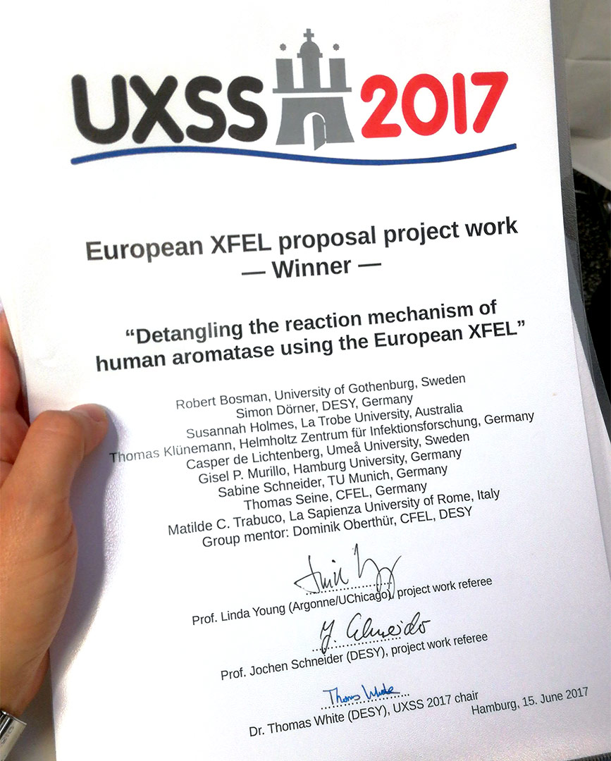 UXSS 2017 - Winners Certificate